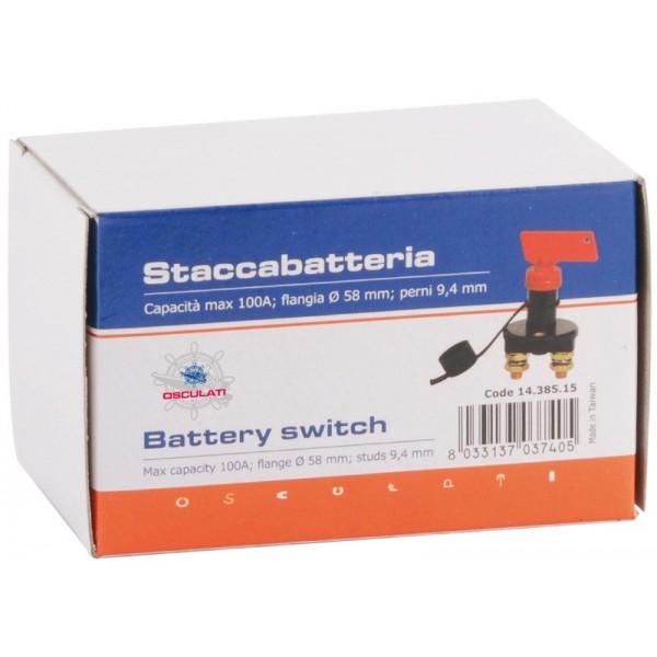 Black technopolymer battery switch - N°2 - comptoirnautique.com 