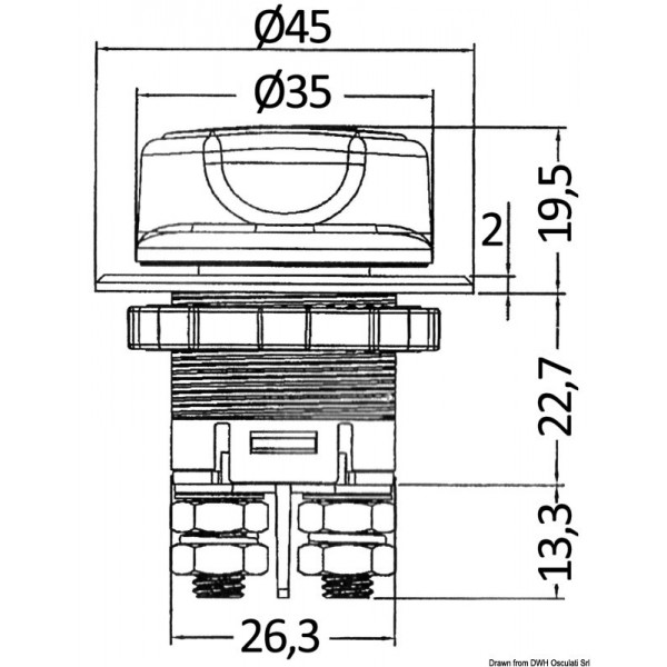 Compact battery switch 32 V DC 100 A - N°2 - comptoirnautique.com