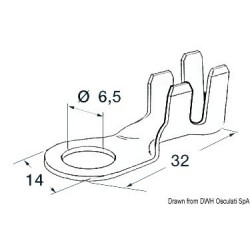 Pack of 100 6.5 mm eye...