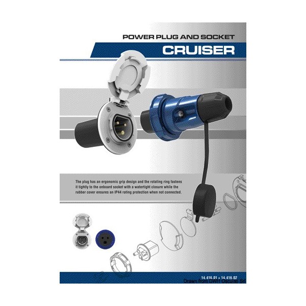 Toma 3P Cruiser 16 A 230 V - N°6 - comptoirnautique.com