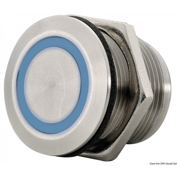 Interruttore a sfioramento dimmerabile per illuminazione a LED Ø19mm - N°1 - comptoirnautique.com
