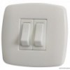 Interruttore contemporaneo N. 2, bianco - N°1 - comptoirnautique.com