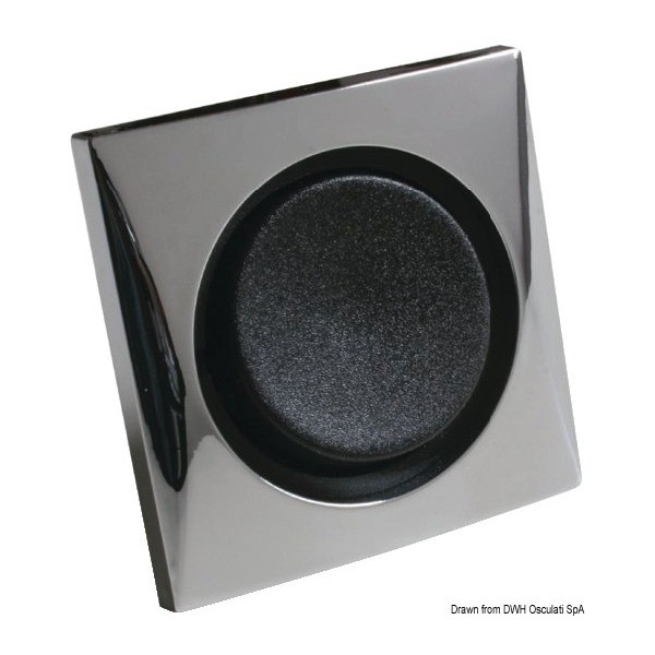 Interruttore singolo 10 A cromo/nero - N°1 - comptoirnautique.com