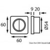 Doppio interruttore 10 A cromo/nero - N°1 - comptoirnautique.com