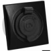 Black waterproof cigar lighter socket - N°1 - comptoirnautique.com