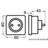 Presa Schuko bianca AC 220V - N°2 - comptoirnautique.com