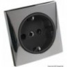 AC 220V Schuko socket, chrome-plated