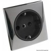 AC 220V Schuko socket, chrome-plated - N°1 - comptoirnautique.com