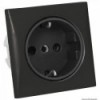 Presa Schuko 220V AC, finitura nera satinata - N°1 - comptoirnautique.com