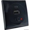 Black 12/24 V USB socket - N°1 - comptoirnautique.com