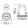 Presa USB + carenatura f. montaggio in superficie - N°2 - comptoirnautique.com