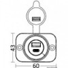 Presa USB A standard + microfono-C - N°2 - comptoirnautique.com