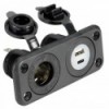 Presa accendino-sigari + doppia USB-A USB-C nero - N°1 - comptoirnautique.com