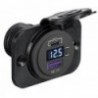 Voltmetro digitale + doppia presa USB tipo A C