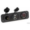 Voltmetro e amperometro digitali, presa da 12 V, USB