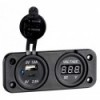 Voltmetro digitale doppio da incasso USB Tipo A C - N°1 - comptoirnautique.com