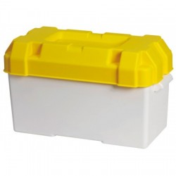 Battery box in white/yellow...