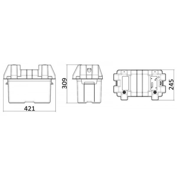 Power Centre Deluxe Batteriekasten - N°3 - comptoirnautique.com