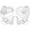 Par de soportes de montaje para depósito de batería dorado - N°2 - comptoirnautique.com