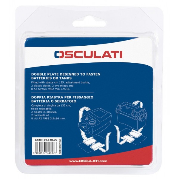 Pair of mounting brackets for gold battery tank - N°3 - comptoirnautique.com