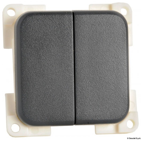 Dark grey double ON-OFF switch - N°1 - comptoirnautique.com 