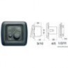 Electronic dimmer 40 W dark grey