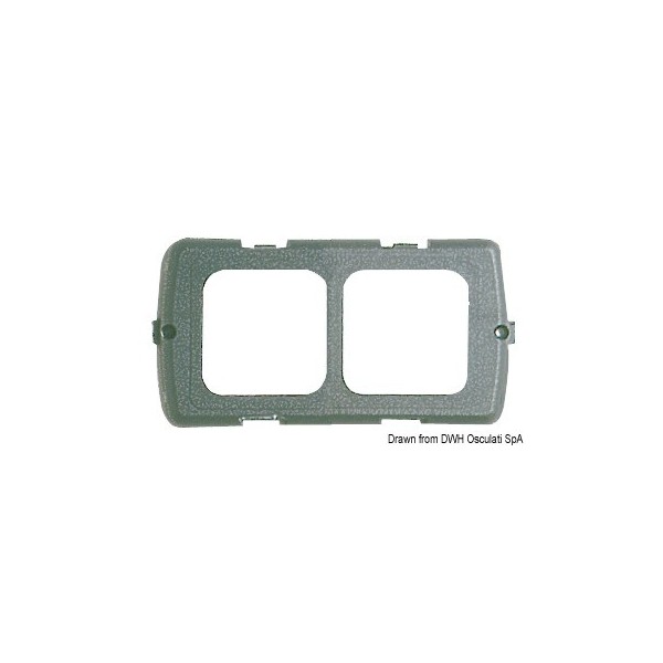 Dark grey double mounting kit - N°1 - comptoirnautique.com