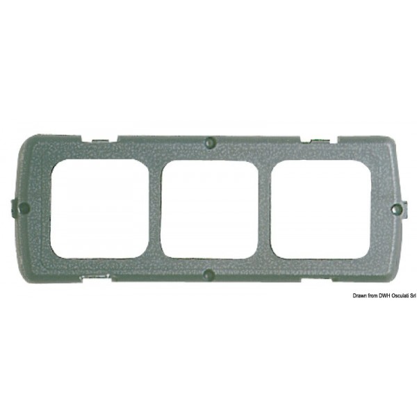 Kit di montaggio triplo grigio scuro - N°1 - comptoirnautique.com