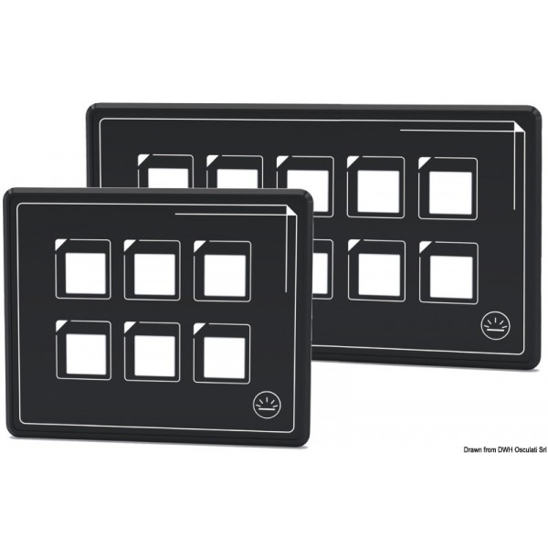 Pannello elettronico a sfioramento-controllo 6 interruttori  - N°1 - comptoirnautique.com