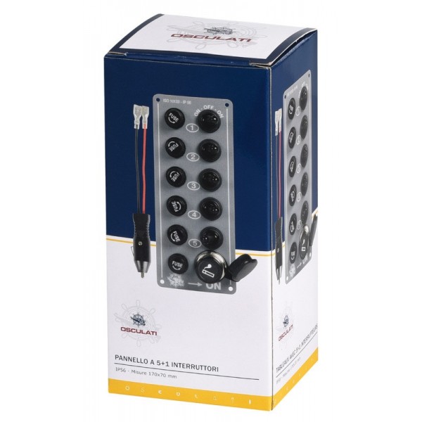 Centralino a 5 interruttori-sigari  - N°2 - comptoirnautique.com