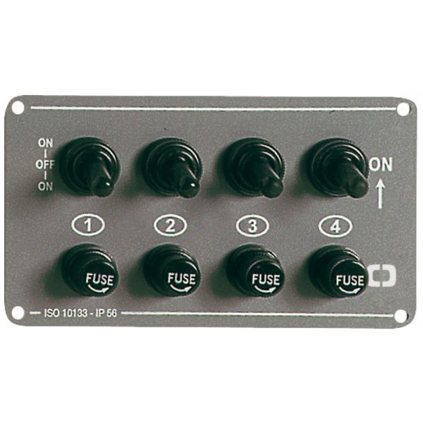 4-switch horizontal electrical panel - N°1 - comptoirnautique.com 
