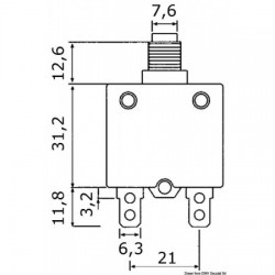 Automatic thermal fuse 15 A