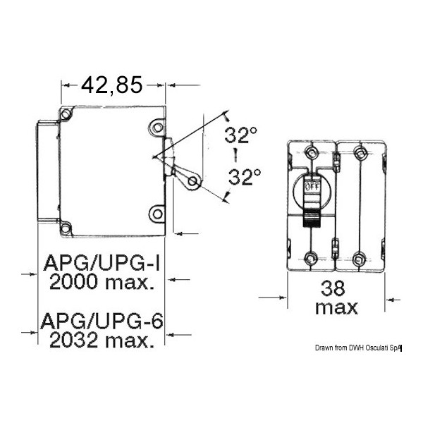 Automatischer Schalter Airpax magneto 25 A 80 V  - N°2 - comptoirnautique.com
