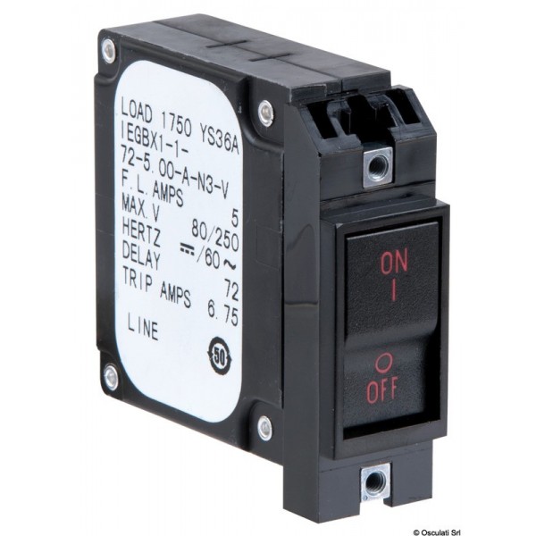 Interruttore a pulsante, a filo, montaggio verticale 5 A - N°1 - comptoirnautique.com