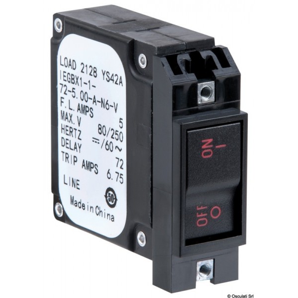 Interruttore a pulsante da incasso con montaggio orizzontale 50 A - N°1 - comptoirnautique.com