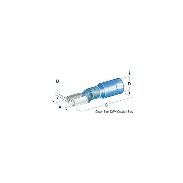 Wasserdichter Faston-Kabelschuh weiblich - N°1 - comptoirnautique.com