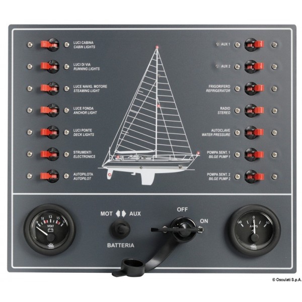 Electrical panel magn/therm.switches voile - N°1 - comptoirnautique.com 