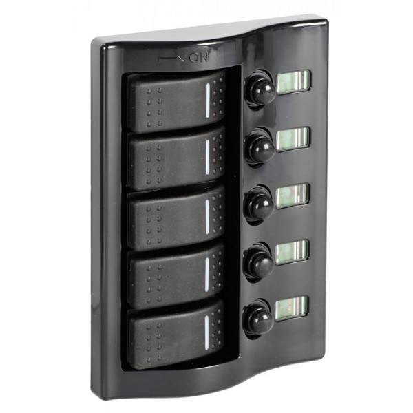 Quadro elettrico a 5 interruzioni, rivestito in grafite pol - N°1 - comptoirnautique.com