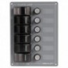 Vertical aluminum switchboard 6 switches