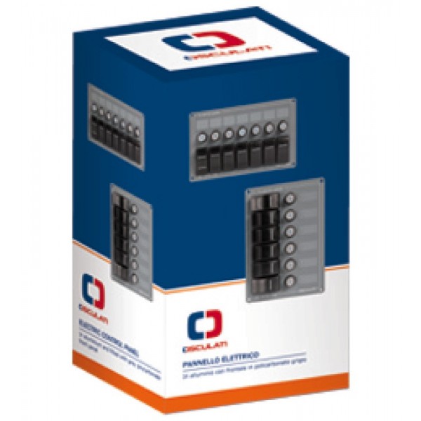Quadro verticale in alluminio 6 interruttori - N°2 - comptoirnautique.com