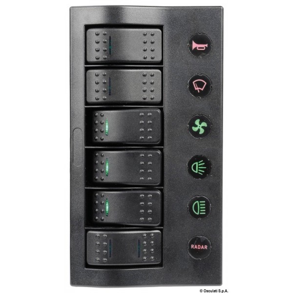 Quadro elettrico PCP Compact a 6 interruttori - N°1 - comptoirnautique.com