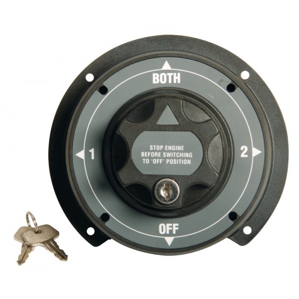 Deviatore di batteria Heavy Duty 30 A 12/24 V - N°1 - comptoirnautique.com