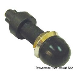 Black brass waterproof knob