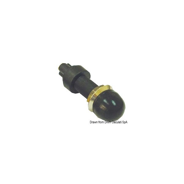 Wasserdichter Knopf aus schwarzem Messing - N°1 - comptoirnautique.com
