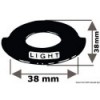 Etiquette en aluminium Cabin light  - N°1 - comptoirnautique.com 