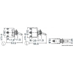 3-pole ON-OFF lever switch