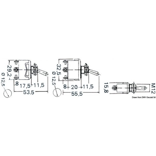 Pack of 10 ON-OFF 3-pole lever switches - N°2 - comptoirnautique.com
