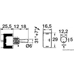 Interrupteur ON-OFF-ON 