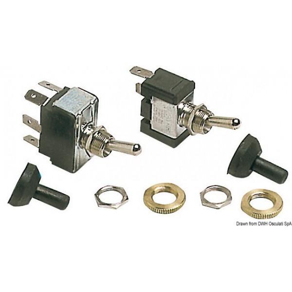 3-pole lever switch (ON)-OFF-ON - N°1 - comptoirnautique.com 