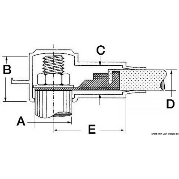 Tampa de isolamento vermelha de 20 mm - N°2 - comptoirnautique.com